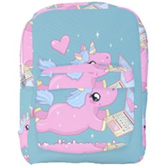 Long Distance Lover - Cute Unicorn Full Print Backpack by Valentinaart