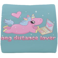 Long Distance Lover - Cute Unicorn Seat Cushion by Valentinaart