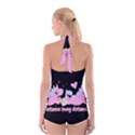 Long distance lover - Cute Unicorn Boyleg Halter Swimsuit  View2