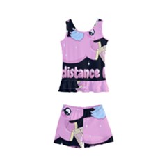 Long Distance Lover - Cute Unicorn Kid s Boyleg Swimsuit