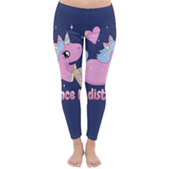 Long Distance Lover - Cute Unicorn Classic Winter Leggings by Valentinaart