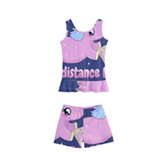 Long Distance Lover - Cute Unicorn Kid s Boyleg Swimsuit by Valentinaart