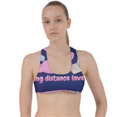 Long Distance Lover - Cute Unicorn Criss Cross Racerback Sports Bra by Valentinaart