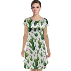 Cactus Pattern Cap Sleeve Nightdress by Valentinaart