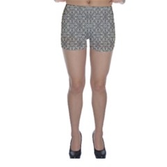 Modern Baroque Pattern Skinny Shorts by dflcprints