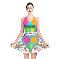 Love Peace Feelings Nature Reversible Skater Dress