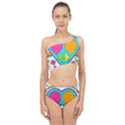 Love Peace Feelings Nature Spliced Up Two Piece Swimsuit View1