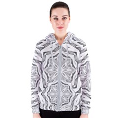 Mandala Pattern Floral Women s Zipper Hoodie by Sapixe