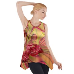 Arrangement Butterfly Aesthetics Side Drop Tank Tunic by Sapixe