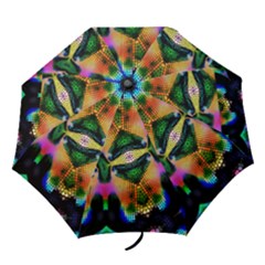 Butterfly Color Pop Art Folding Umbrellas by Sapixe