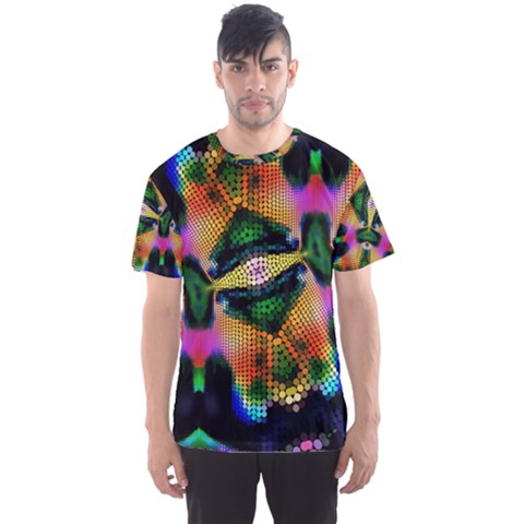 Butterfly Color Pop Art Men s Sports Mesh Tee by Sapixe