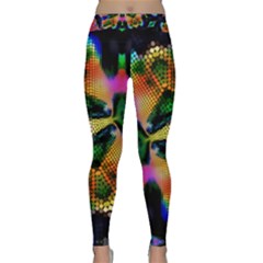 Butterfly Color Pop Art Classic Yoga Leggings by Sapixe