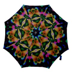 Butterfly Color Pop Art Hook Handle Umbrellas (medium) by Sapixe