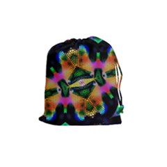 Butterfly Color Pop Art Drawstring Pouches (medium)  by Sapixe