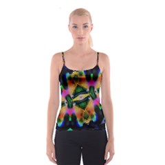 Butterfly Color Pop Art Spaghetti Strap Top by Sapixe