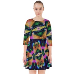 Butterfly Color Pop Art Smock Dress by Sapixe