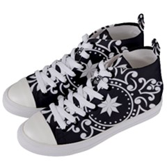 Table Pull Out Computer Graphics Women s Mid-top Canvas Sneakers by Sapixe