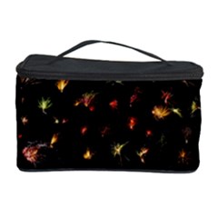 Fireworks Christmas Night Dark Cosmetic Storage Case by Sapixe