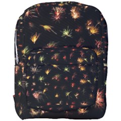 Fireworks Christmas Night Dark Full Print Backpack by Sapixe