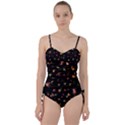 Fireworks Christmas Night Dark Sweetheart Tankini Set View1