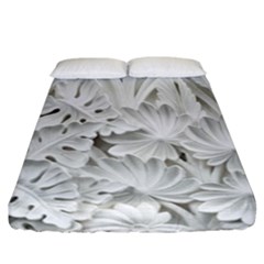 Pattern Motif Decor Fitted Sheet (california King Size)