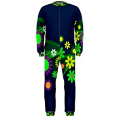 Flower Power Flowers Ornament Onepiece Jumpsuit (men)  by Sapixe