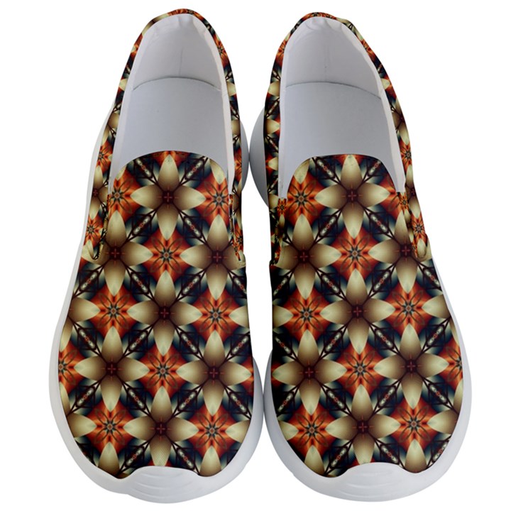 Kaleidoscope Image Background Men s Lightweight Slip Ons