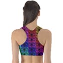 Rainbow Grid Form Abstract Sports Bra View2