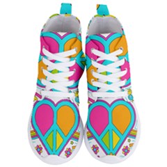 Love Peace Feelings Nature Women s Lightweight High Top Sneakers