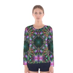 Kaleidoscope Digital Kaleidoscope Women s Long Sleeve Tee