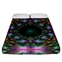 Kaleidoscope Digital Kaleidoscope Fitted Sheet (king Size) by Sapixe