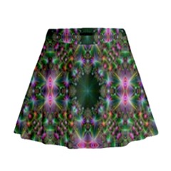 Kaleidoscope Digital Kaleidoscope Mini Flare Skirt by Sapixe