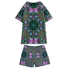 Kaleidoscope Digital Kaleidoscope Kids  Swim Tee And Shorts Set