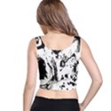 Pattern Color Painting Dab Black Crop Top View3