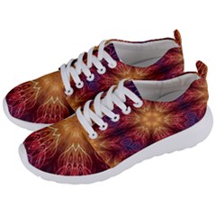 Fractal Abstract Artistic Men s Lightweight Sports Shoes