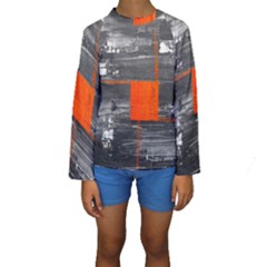 Background Texture Pastellfarben Kids  Long Sleeve Swimwear by Sapixe