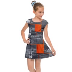 Background Texture Pastellfarben Kids Cap Sleeve Dress