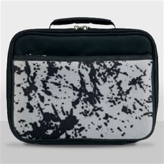 Fabric Texture Painted White Soft Lunch Bag