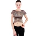 Metal Article Figure Old Red Wall Crew Neck Crop Top View1