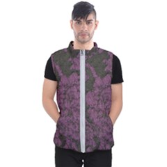 Purple Black Red Fabric Textile Men s Puffer Vest