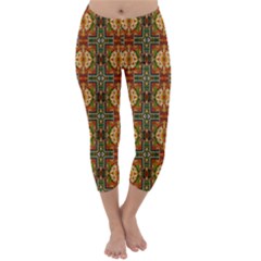 Artwork By Patrick-colorful-2-2 Capri Winter Leggings  by ArtworkByPatrick