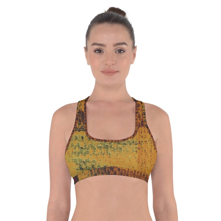 Fabric Textile Texture Abstract Cross Back Sports Bra