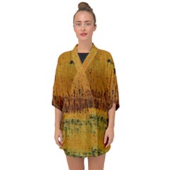 Fabric Textile Texture Abstract Half Sleeve Chiffon Kimono