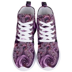 Abstract Art Fractal Art Fractal Women s Lightweight High Top Sneakers