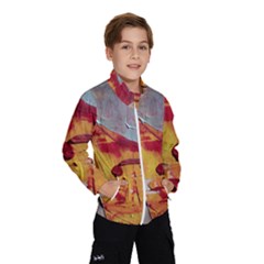 Painting Macro Color Oil Paint Windbreaker (kids) by Sapixe