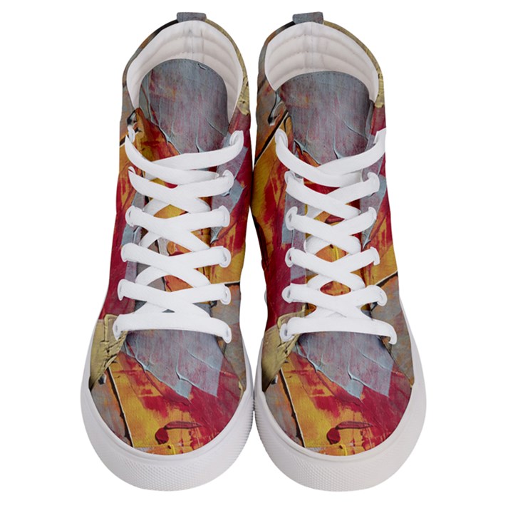 Painting Macro Color Oil Paint Women s Hi-Top Skate Sneakers