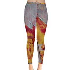 Painting Macro Color Oil Paint Inside Out Leggings by Sapixe