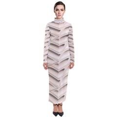 Backround Pattern Texture Dimension Turtleneck Maxi Dress