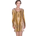 Marble Wall Surface Pattern Long Sleeve Nightdress View1