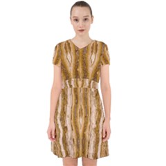 Marble Wall Surface Pattern Adorable In Chiffon Dress by Sapixe